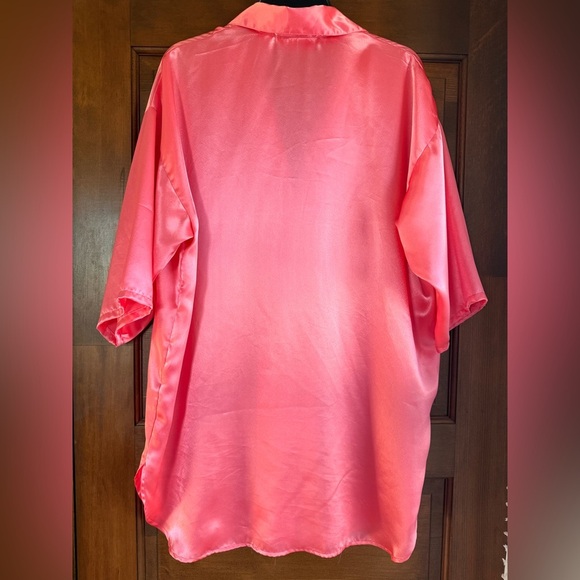 Victoria’s Secret VTG ‘80s Gold Label Hi-Gloss Satin PJ Sleep Top - Picture 3 of 4
